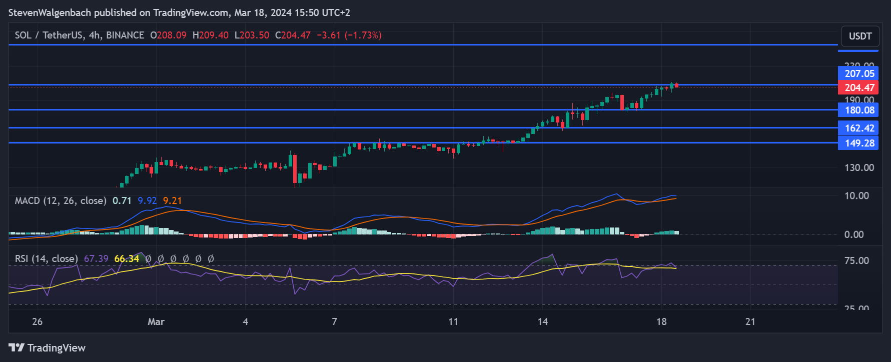 BINANCE:SOLUSDT Chart Image by StevenWalgenbach