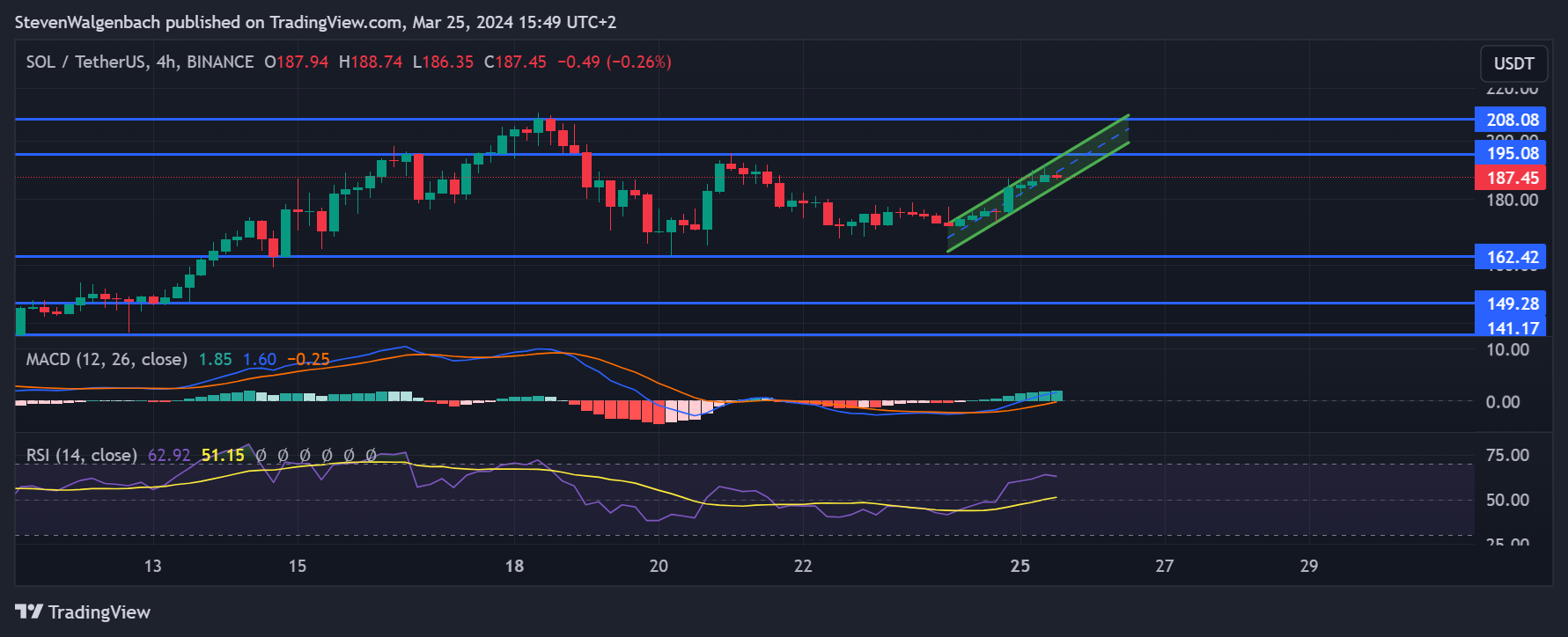 BINANCE:SOLUSDT Chart Image by StevenWalgenbach