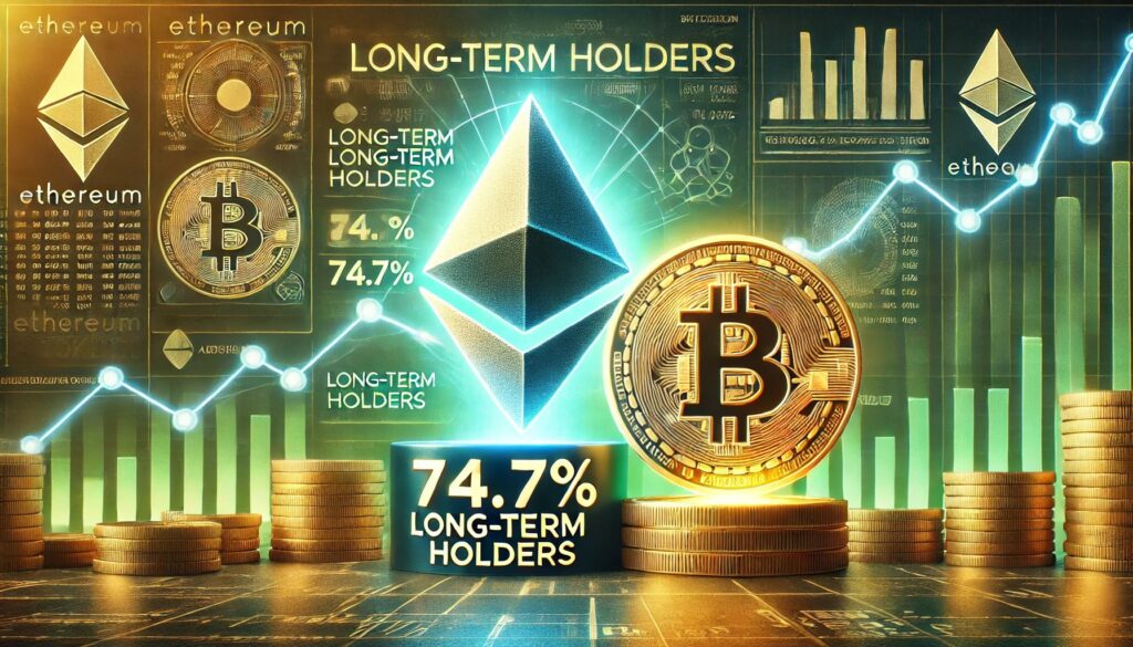 Ethereum Leads Bitcoin in Long-Term Holder Ratios – 74.7% Of ETH Addresses Hold Strong