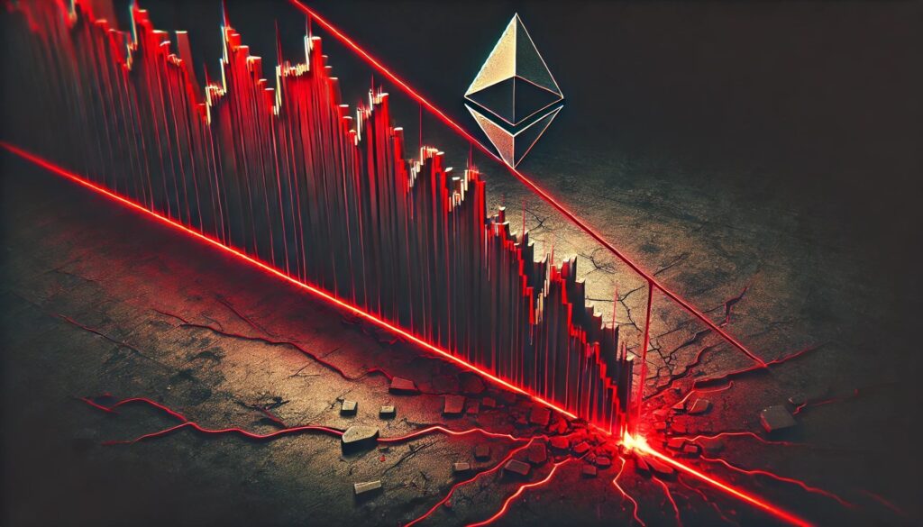 Ethereum collapses below the parallel channel – does ETH collapse to $ 1250?